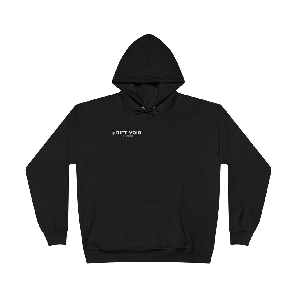 Skull Fire & Ice Hoodie — Split-Element Graphic Pullover