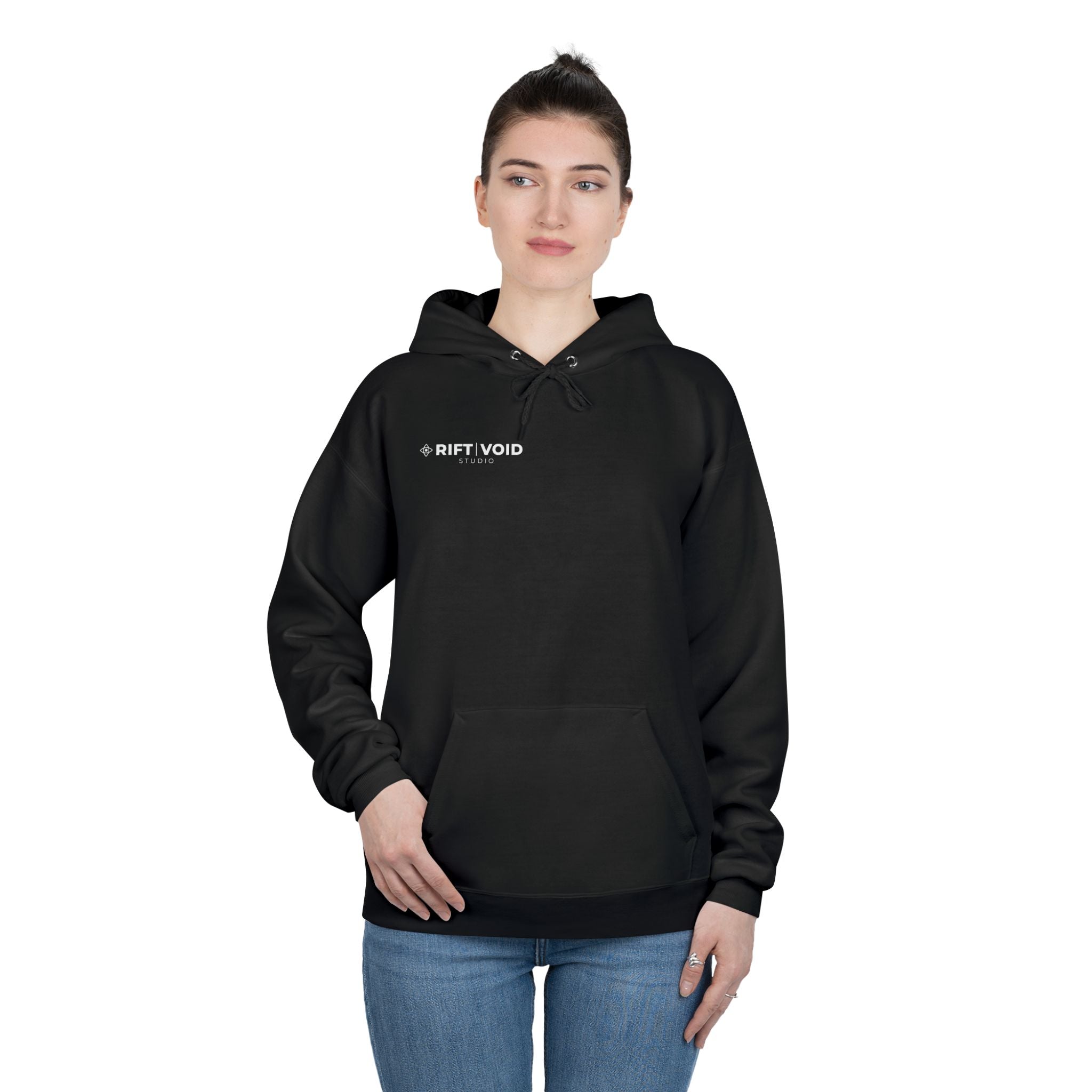 Skull Fire & Ice Hoodie — Split-Element Graphic Pullover